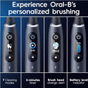 Oral-B Io9 Electric Toothbrushes For Adults, Christmas Gifts For Women / Him, App Connected Handle, 1 Toothbrush Head & Charging Travel Case, 7 Modes With Teeth Whitening, 2 Pin Uk Plug, Black
