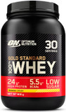 Optimum Nutrition Gold Standard 100% Whey Muscle Building and Recovery Protein Powder With Naturally Occurring Glutamine and BCAA Amino Acids, Banana Cream Flavour, 30 Servings, 900 g