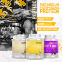Cnp Professional Peptide, High Protein 48G Premium Timed Release Protein Blend, Micellar Casein, Digestive Enzymes, 2.2Kg, 6 Flavours Available (Banana)
