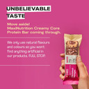 MaxiNutrition Creamy Core Protein Bar - High Protein Snack - Fat-Free, Low in Sugar - 14g Protein - Hazelnut Nougat, 200 kcal per Serving, 12 x 45g