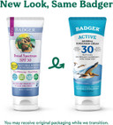 Badger Sunscreen Cream Clear Zinc, Organic Ingredients, Easy Application And Lightweight, Spf 30, Unscented, 87Ml