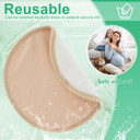 Rnlawks 4 Pack Castor Oil Breast Pads Reusable Organic Castor Oil Nursing Pad Leak-Proof Washable Soft Castor Oil Compress Breast Packs For Women Relaxing Sleeping (Castor Oil Not Included)
