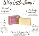 Little Soap Company Organic Soap Bar  Vegan, Cruelty Free, No Sls Or Parabens, With Rose Geranium, Natural & Organic Body & Hand Soap (110G)

Size: 110 G (Pack Of 1)