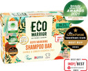 Eco Warrior Deeply Nourishing Shampoo Bar - Vegan, Cruelty Free, No Sls Or Parabens, Pink Clay With Pure Orange & Ginger Essential Oils To Promote Healthy Hair - Natural Eco Friendly Shampoo - 100G