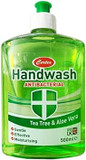 Certex Antibacterial Hand Wash 2 x 500ml Original and Tea Tree & Aloe Vera. Anti Bac Made in the UK for Clean Hands