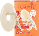 Foamie Shower Body Wash Bar, Papaya & Oat Milk. Plastic-Free, Soap-Free, No Sulphates Or Parabens. Made Sustainably In The Uk. 100% Vegan And Cruelty Free. Environmentally Friendly Solution