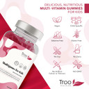 Multigums For Kids - 150 Natural Berry Flavour Multivitamin & Mineral Chewable Gummies For Children - Includes Vitamins A, B3, B5, B6, B12, C, D2, E, Biotin, Folic Acid & Zinc