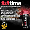 Vow Full Time X 12 60G Sachet Pack Energy Gels With Bcaas, 22G Carbohydrates, Amino Acids, Informed Sport Approved, Endurance Sports, Cycling, Running, Soccer, Rugby, Football Supplements