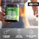 Optimum Nutrition Amino Energy Pre Workout Powder, Energy Drink with Amino Acids, BCAA, L-Glutamine and L-Leucine, Food Supplement with Vitamin C and Caffeine, Fruit Fusion Flavour, 30 Servings, 270 g
