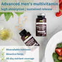 Multivitamin & Minerals For Men, Enhanced With Lycopene, Methylated B-Vitamins, Zinc & Vitamin D3, Energy & Heart Health, 60 Vegan Tablets By Igennus