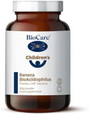 Biocare Children'S Banana Bioacidophilus | 2 Billion Lab4 Friendly Bacteria Per Daily Intake | Suitable For Vegetarians, Vegans & Children From 6 Months Old - 60G Powder
