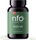 Nfo Multi-Vit Energy [180 Capsules] Norwegian Natural High-Dose Complex Each Vitamin And Mineral In Our Multivitamin Is Calibrated For Maximum Synergy Made In Norway
