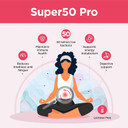 Healthspan Super50 Probiotic | Gut Health | with Vitamin D3 | 50 Billion Live Probiotic Cultures | Vitamin B6 | Calcium | Vegetarian (60 Capsules)