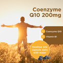 Healthspan Coenzyme Q10 200mg | 60 Capsules | Added Vitamin B1 | Heart Health & Energy Metabolism | Sunflower Oil Base | Vegan