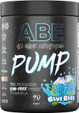 Applied Nutrition ABE Pump Pre Workout - All Black Everything Stim Free Pump Pre Workout Powder | Pump, Energy & Strength with Citrulline, Creatine, Beta-Alanine (500g - 40 Servings) (Blue Razz)