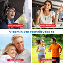 Vitamin B12 Cyanocobalamin 50mcg 180 Tablets (V) Tablets (not Capsules) Vegan. Made in The UK by Health4All