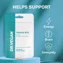 Dr.Vegan Daily Vitamin B12, 2000Ug | 30 Vegan Capsules | One-A-Day