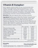 Vitamin B Complex+ Supplements  8 Key B Vitamins for Optimal Cell Health  Energy Capsules with Biotin and High Strength Vitamin B12  Vitamins for Tiredness and Fatigue by FutureYou Cambridge