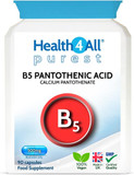 Vitamin B5 Pantothenic Acid 500Mg 90 Capsules (V) (Not Tablets) Purest: No Additives, Vegan. Made In The Uk By Health4All
Size: 90 Count (Pack Of 1) Vitamin B5 Pantothenic Acid 500Mg 90 Capsules (V) (Not Tablets) Purest: No Additives, Vegan. Made In The Uk By Health4All
Size: 90 Count (Pack Of 1)