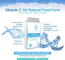 Natural Vitamin C 120 Capsules  Optimum Absorption All-Natural Food Form - Gentle & Non-Acidic - Packed With Bioflavonoids, Pectins, Essential Oils & Phytonutrients - No Synthetic Ascorbic Acid
