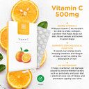 Healthspan Vitamin C 500mg (160 Chewable Tablets) | Supports Immune & Nervous Systems | Boosts Energy Levels & Psychological Function | Added Natural Citrus Bioflavonoids | Free of Aspartame | Vegan