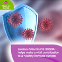 Lindens Vitamin D3 3000IU - 120 Capsules - High-Potency - 1500% NRV - Contributes to Normal Bones, Teeth & Immune System - 4 Months Supply - GMP & Letterbox Friendly - UK Made Lindens Vitamin D3 3000IU - 120 Capsules - High-Potency - 1500% NRV - Contributes to Normal Bones, Teeth & Immune System - 4 Months Supply - GMP & Letterbox Friendly - UK Made