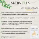 Altruvita Vitamin D3 from cholecalciferol | 25µg | 1000IU | 60 Days Supply | 500% of daily requirement | Bone, Muscle & Immune Support | 60 Capsules | Vegetarian Approved