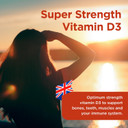 Healthspan Super Strength Vitamin D3 (240 Tablets) | Immune Health | Bone, Teeth & Muscle Health | Contains 1,000Iu Of Natural Source Vitamin D3 In Each Tablet | Vegetarian