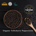 Ausha Organic Tellicherry Black Peppercorns 1Kg | Winner 2** Star Great Taste Award 2022 - Piperine 6% Double Strength Ausha Organic Tellicherry Black Peppercorns 1Kg | Winner 2** Star Great Taste Award 2022 - Piperine 6% Double Strength