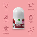 Dr Organic , Organic Rose Otto Deodorant , Natural , Vegan , Cruelty Free , Paraben & Sls Free , Aluminium Free , For Women & Men, 50Ml, White___Size : 50 Ml (Pack Of 1)