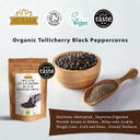 Ausha Organic Tellicherry Black Peppercorns 500G | Winner 2** Star Great Taste Award 2022 Ausha Organic Tellicherry Black Peppercorns 500G | Winner 2** Star Great Taste Award 2022