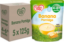 Cow & Gate Banana Porridge Baby Food Cereal, 4-6+ Months, 125G (Pack Of 5)