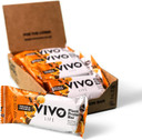 Vivo life Plant Protein Bars - High Protein, Nutrient dense, Slow Release Energy - 12 x 65g Pack (Cacao Orange)___SIZE : 12 count (Pack of 1)