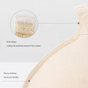 Silicone Breast Protective Pocket For Mastectomy, Breast Protective Case With Spiral Hook Portable Prosthesis Breast Protect Bag L (Right)