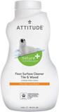 Attitude Floor Surface Cleaner For Tile And Wood, Ewg Verified, Streak-Free, Vegan And Cruelty-Free Household Cleaning Products, Citrus Zest, 35.2 Fl Oz35.20 Fl Oz (Pack Of 1)