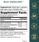 Purity Products Brain Vitality-Gpc Super Formula Acetyl L-Carnitine Hci + Alpha Gpc + Phosphatidlyserine - Supports Normal Concentration And Mental Clarity - 120 Caps