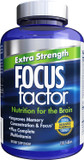 Focus Factor Adults Extra Strength, 120 Count - Brain Supplement for Memory, Concentration and Focus - Complete Multivitamin with DMAE, Vitamin D, DHA - Trusted Health Vitamins120 Count (Pack of 1)