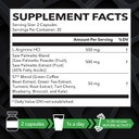 L Arginine Saw Palmetto For Men With S7 Plant-Based Ingredient Blend For Nitric Oxide Boost | Increases Blood Flow And Improves Prostate Support | Active Male Supplement | 60 Vegan Capsules