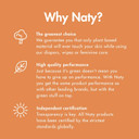 Eco By Naty Maternity Pads For Women - Pregnancy And Postpartum Pads For Maternal Care And Recovery, Absorbent Pads For Leak Protection (10 Count)