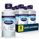 Pedialyte Electrolyte Solution, Unflavored, Hydration Drink 33.81 Fl Oz(Pack Of 8)