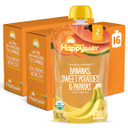 Happy Baby Organics Clearly Crafted Stage 2 Baby Food, Apples, Blueberries And Oats, 4 Ounce (8 Count) Happy Baby Organics Clearly Crafted Stage 2 Baby Food, Apples, Blueberries And Oats, 4 Ounce (8 Count)