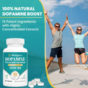 Basigano Natural Dopamine Supplement For Energy, Focus, Motivation, Mental Alertness, Mood, And Stress - Non-Gmo, Gluten-Free - 90 Tablets
