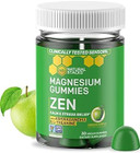 Magnesium Ashwagandha Gummies 30Ct With Gaba Brain Food 60Ct Supplement By Natural Stacks