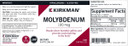 Kirkman - Molybdenum 100 Mcg - 100 Capsules - Essential Minerals - Breaks Down Sulfites & Toxins - Hypoallergenic