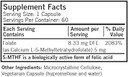 Kirkman 5-Mthf ([6S]-5-Methyltetrahydrofolate) 5 Mg - Hypoallergenic | 60 Vegetarian Capsules