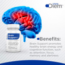 Omne Diem Brain Support With Cerenx And Mecobalactive, 60 Capsules  Dietary Supplement For Brain Health, Mood & Mental Function