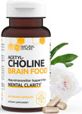 NATURAL STACKS Supplements - Serotonin (60ct) and Acetylcholine (60ct) - Brain Food Bundle - Improve Mood and Happiness, Faster Thinking & Mental Clarity