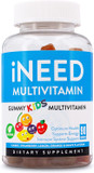 I Need Kids Multivitamin Gummies (90 Count) - Vitamins A, C, D, E, B-16, B-12, Zinc Gummy - Halal Certified & Vegetarian