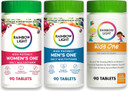 Rainbow Light Multivitamin Bundle For Families, Vitamin C, D & Zinc, Probiotics, Provides Immune Support, Vegitarian, Men'S, Women'S, & Kid'S One 90 Count Each90 Count (Pack Of 3)