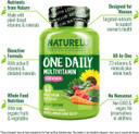 Naturelo One Daily Multivitamin For Women - Energy Support - Whole Food Supplement To Nourish Hair, Skin, Nails - Non-Gmo - No Soy - Gluten Free - 60 Capsules - 2 Month Supply60 Count (Pack Of 1)